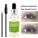 Natural Castor Oil Eyelashes Growth Essential Oil Thick Longer Nourishing Enhancer Lash Eyebrow Hair Growth Liquid Castor Serum
