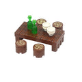 Food Building Blocks City Friend Accessories Bread Chips Roast Chicken Pizza Hot Dog Fish Fruit Carrot Basket Classic DIY Bricks