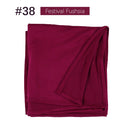 Muslim Women Stretchy Jersey Hijab Plain Cotton Jersey Hijabs  Islamic Soft Turban Head Wraps Headscarf 170X60cm