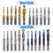 1/6Pcs Tap Drill Bit Set Hex Shank Titanium Plated HSS Screw Thread Bit Screw Machine Compound Tap M3 M4 M5 M6 M8 M10 Hand Tools