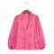 Embroidery Women Blouse Summer 2022 New Fashion Long Sleeve Female Smock Shirt Top Clothing Wears