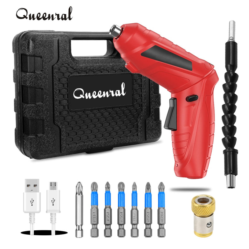 Electric Screwdriver Battery Rechargeable Cordless Screwdriver Powerful Impact Wireless Screwdriver Drill Electric Screw Driver