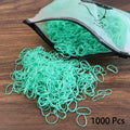1000PCS Disposable Rubber Band Hairband For Children  Ponytail Hairs Ties Colourful Elastic Hair Bands Baby Hair Accessories