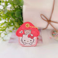 Kawaii Sanriod Accessories Kitty kuromi My Melody Cartoon Silicone Case Backpack Pendant Keychain Anime Toys for Girls Gifts