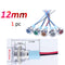 1pc 6mm 8mm 10mm 12mm Metal LED Warning indicator light Waterproof IP67 Signal Lamp Pilot Wires switch 3V 5V 12V 220V Red Blue