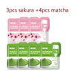 LAIKOU 7pcs Japan Sakura Mud Face Mask Cleansing Whitening Moisturizing Oil-Control Anti-Aging Clay Mask Packs Facial Skin Care