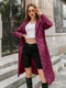 Simplee Long straight winter coat with rhombus pattern Casual sashes women parkas Deep pockets tailored collar stylish outerwear
