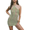 Tassel Cut Out Long Sleeve Dress Women Y2K Mini Backless Bodycon Female Dresses 2022 Summer Sexy Party Club Ladies Vestidos