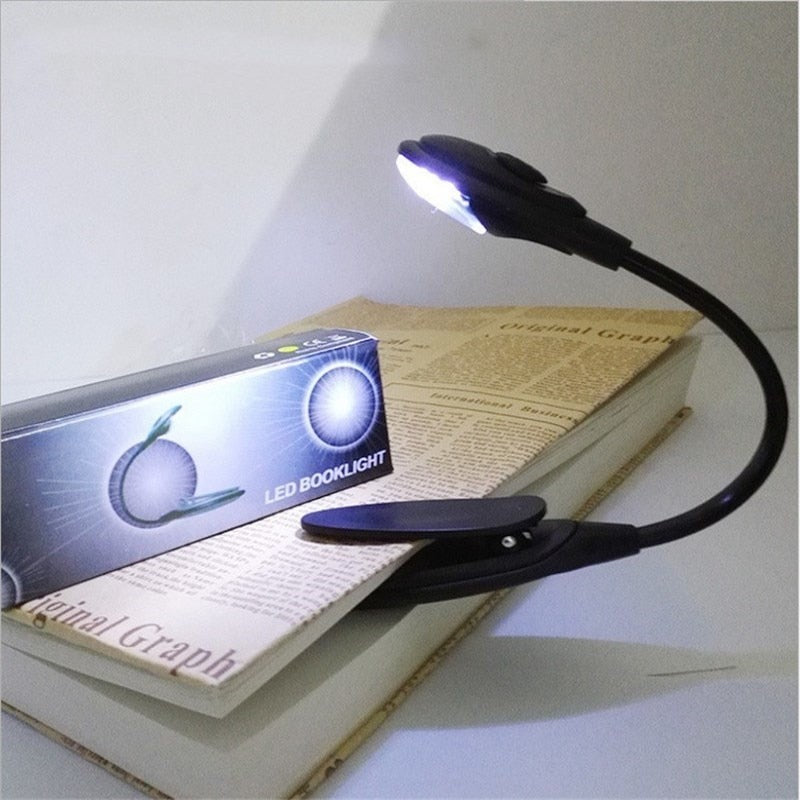 Adjustment Book Light LED Mini Portable Reading Night Light Flexible Easy Clip Eye Protection Travel Lamp Student Stationary