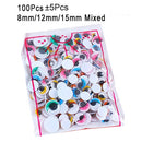 100pcs/200pcs Self-adhesive Googly Wiggle Eyes for DIY Scrapbooking Crafts Projects DIY Dolls Accessories Eyes Handmade Toys GYH