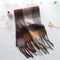 2022 New Women Plaid Scarf Winter Pashmina Shawls Cashmere Thick Wraps Lady Tassel Warm Scarves Rainbow Hairy Bufanda