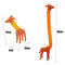 New Giraffe Pop Tubes Toys Kids Sensory Learning Toy Stress Relief Squeeze Fidget Toy Retractable Plastic Tube Decompression Toy