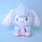 Sanrio 10cm Kuromi My Melody KT Cat PC Dog Hello Kitty Keychain  Anime Plush Figure Pendant Accessories Cute Animals Toys