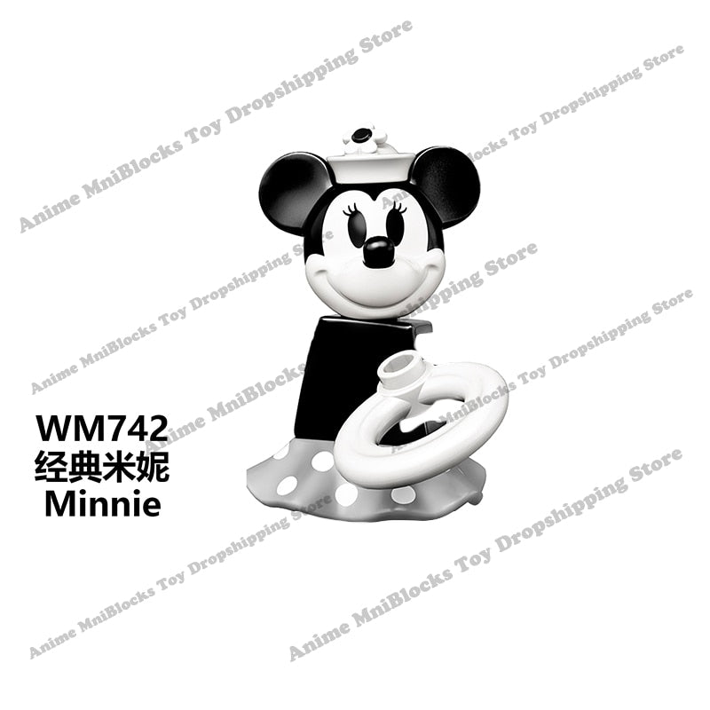 Disney Mini Action Toy Figures Building Blocks Cartoon dolls Toy Story Mickey Mouse Winnie The Pooh Frozen Stitch Donald Duck