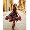 90s Vintage  Boho Fashion Women's Summer V Neck Long Maxi Floral National Chiffon Dress Party Beach Dress Flower Sundress Y2k