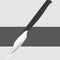 1Pcs 16cm Stainless Steel Cutting Knife Leather Craft Practical Cutting Carving Tool DIY Leather Tool Belt Storage Bag Black