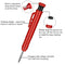 New Solid Carpenter Pencil Set Built-in Sharpener with 6 Refill Leads DeepHole Pencil Marking Tool Kit for Woodworking Architect