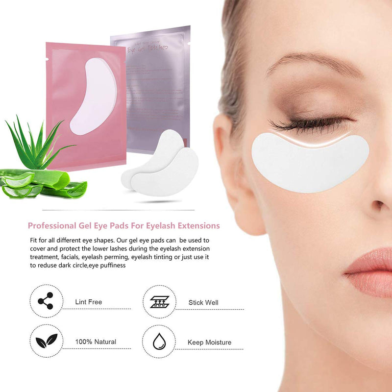 Eyelash Extension Supplies Set Lashes Micro Brush Tape Glue Ring Eye Patches Disposable Mascara Wands Applicator Eyelashes Tool