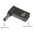 100W USB Type C to Dc Power Jack Connector USB C to Universal Laptop Power Adapter Plug Converter for Asus Dell Lenovo Notebook