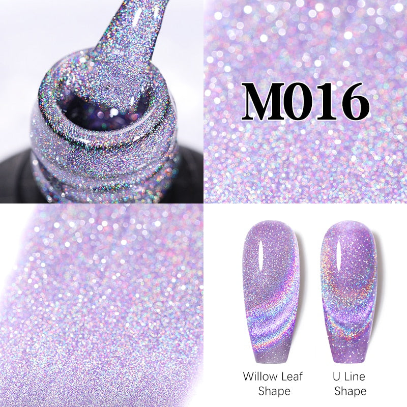 UR SUGAR Sparkling Gel Nail Polish Reflective Glitter Nail Gel Semi Permanent Nail Art Varnish For Manicures Need Base Top Coat