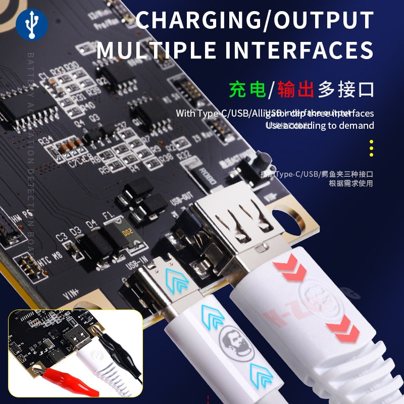 MECHANIC BA27 Battery Activation Detection Board Battery Fast Charge For iPhone 5G-13 Pro Max Android One-click Activation