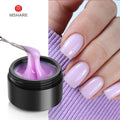 MSHARE 10ml Milky White Builder Nail Extension Gel Self leveling Nails Quick Building Clear Pink Nail Tips UV Led Gel Soak Off