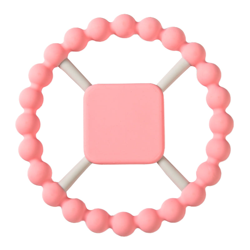 1pc Baby Teether Silicone Bracelet BPA Free  Cute Animal Silicone Pendant Wood Ring  Teething Rattle for Baby Accessories Toys