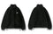 Hip Hop Winter Fleece Fluffy Jacket Streetwear Harajuku Fuzzy Zipper Coat Men Autumn Solid Color Lightweight Jackets Black Beige