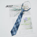 Shirt Necktie Women College Style JK Plaid Uniform  Detachable Collars Removable Ties Apparel Accessories галстук женский