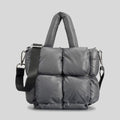 Fashion Large Tote Padded Handbags Designer Quilted Women Shoulder Bags Luxury Nylon Down Cotton Crossbody Bag Winter Purse 2022