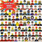 Mini City Professional Worker Figures Building Block Police Girls Fireman Military Soldier Movies Characters Figurine Bricks Toy