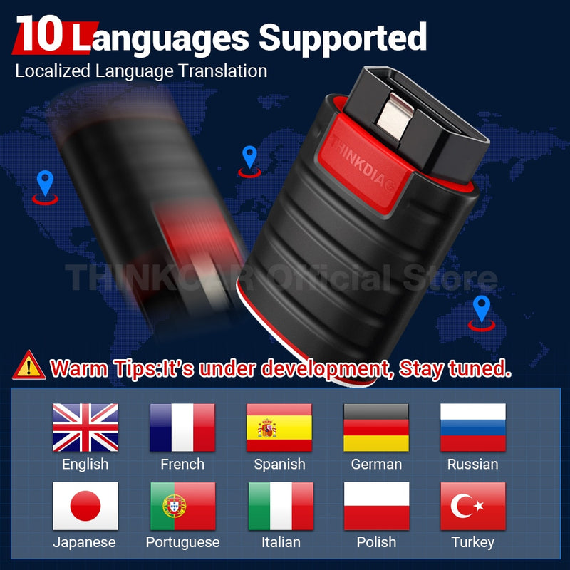 2023 THINKCAR Thinkdiag Old Version Full System all car 16 Reset Service 1 Year Free OBD2 Diagnostic Tool Active Test ECU Coding