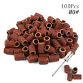 100pcs 80''/120''/180" Nail Art Sanding Bands Gel Polish Remover Tool Accessory for Electric Nail Machine Nail Drill Bits