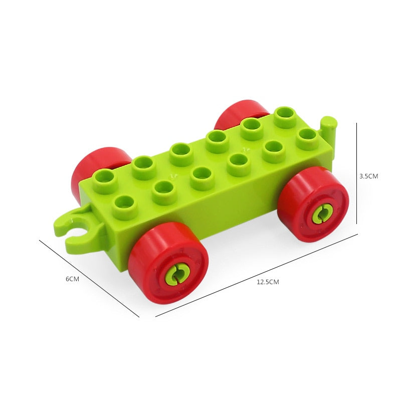 Big Building Blocks Accessories Compatible Large Bricks Children Kids Truck Car Bus City Traffic Series Assembly Educational Toy