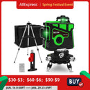 HILDA Laser Level 12 Lines 3D Level Self-Leveling 360 Horizontal And Vertical Cross Super Powerful Green Laser Level