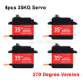 Waterproof 20KG 25KG 30kg 35kg 40KG 60KG Servos 180 270 360 Degree Large Torque Digital Servo Metal Gears 25T Arm For RC Car
