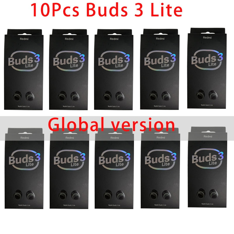 3/6/10pcs Xiaomi Redmi Buds 3 Youth Lite Edition Bluetooth 5.2 Earphones TWS true wireless headset Touch Control noise reduction