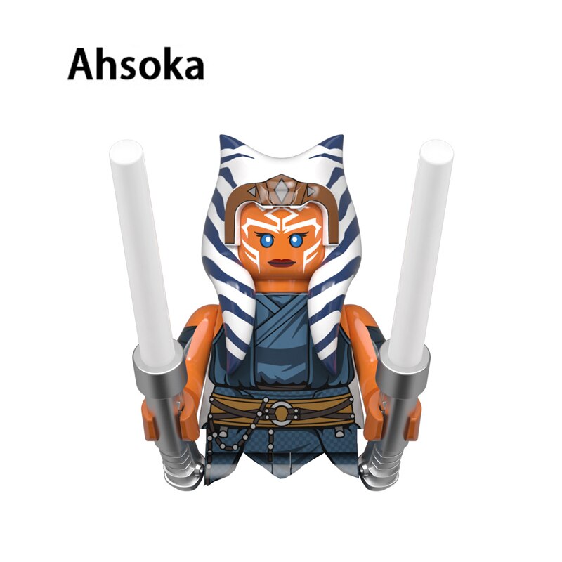 Jedi Ahsoka Tano Building Blocks Yoda Luke Skywalker Obi-Wan Kenobi Sith Palpatine Count Dooku Starkiller Brick Figure Toy