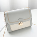Stitching Women Summer Shoulder Crossbody Bag Chain PU Leather Ladies Messenger Bag Female Small Square Bag Clutch Bags Handbags