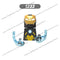 XP193 D009 WM718 Mark suit Disney anime movie figurine dolls mini plastic action toy figures Assemble blocks Christmas gifts