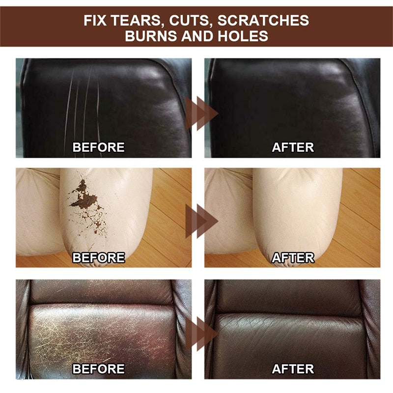 20ml Leather Repair Cream Paste Multiple Color Restore Tools for Leather Car Seat Bag Sofa Scratch Cracks Rips Leather Cleaner
