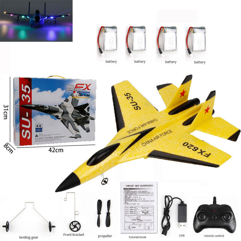 SU-35 Glider RC Plane Wingspan RC Remote Radio Control Drones Airplanes RTF UAV Children Toy Kids Gift Boy Aviation Flight Model