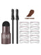 2022 One Step Shaping Kit Stamp Set Professional Brow Makeup Stick Hairline Contour Waterproof Stencil Eyebrow Stanp Template