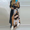2022 New Long Shirt Dress Women Single Breasted Button Lapel Long Sleeve Dress Spring Summer Letter Print Oversized Robe Dresses