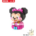 Disney DIY LinaBell assembly buildding blocks Goofy Pluto Anime Mini Action Figures Educational Toys kids Birthday Gifts