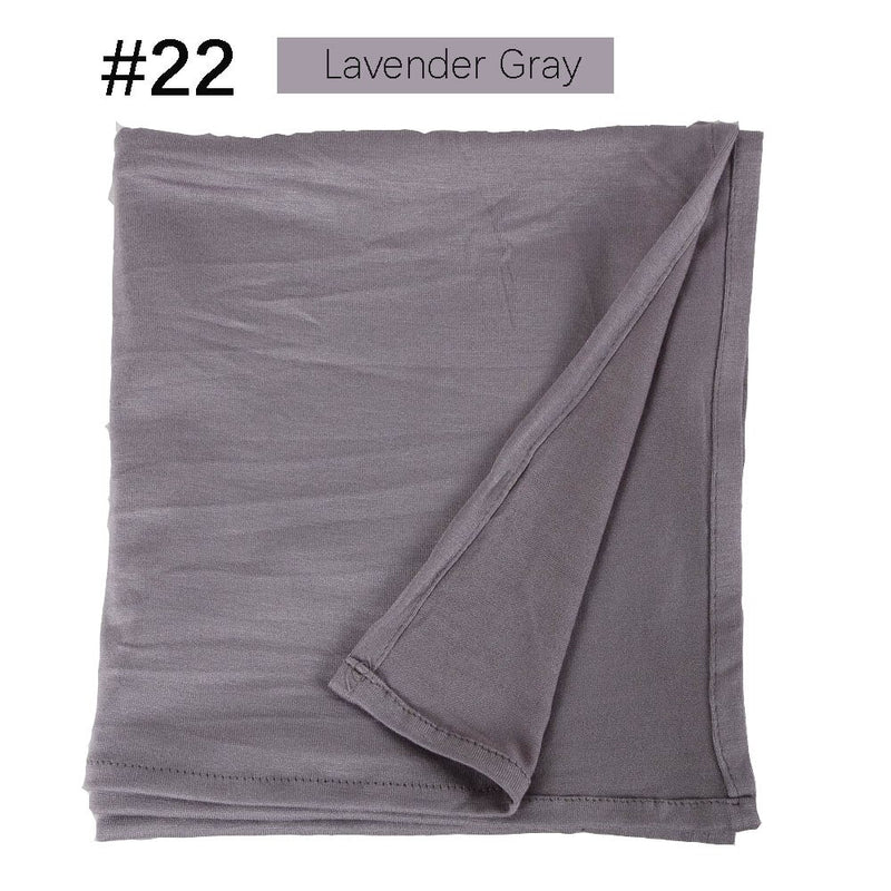 Muslim Women Stretchy Jersey Hijab Plain Cotton Jersey Hijabs  Islamic Soft Turban Head Wraps Headscarf 170X60cm