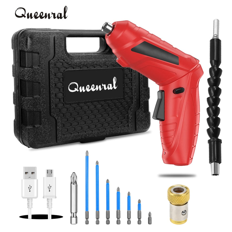Electric Screwdriver Battery Rechargeable Cordless Screwdriver Powerful Impact Wireless Screwdriver Drill Electric Screw Driver