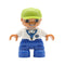 Big Size Action Figures City Princess Policemen Family Building Block Doll Character Accessory Toys Assembly Children Kids Gift