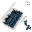 100pcs 80''/120''/180" Nail Art Sanding Bands Gel Polish Remover Tool Accessory for Electric Nail Machine Nail Drill Bits