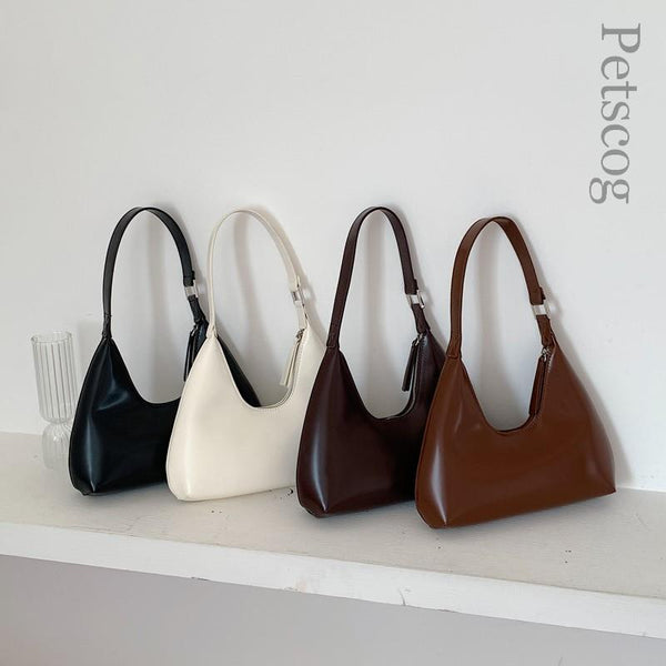 Women&#39;s Bag 2022 Brand Designer Zipper Small Handbags Lady Fashion Shoulder Bag PU Leather Casual Hobos Bags
